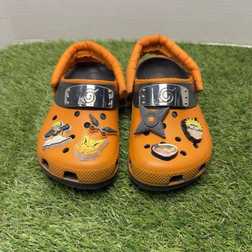 Crocs Classic Clog Naruto Shippuden Orange Kid's Size J2
